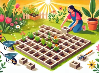 家庭菜園 ブロック 置くだけ