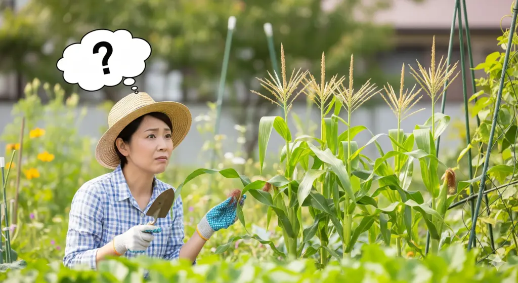 家庭菜園とうもろこし栽培のコツとQ&A