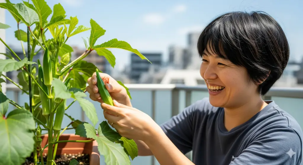 家庭菜園でオクラをプランターで楽しむ要点